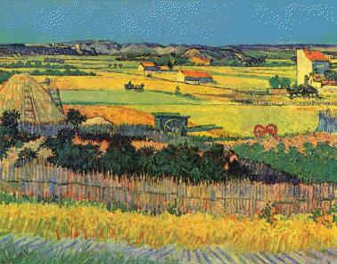 Vincent Van Gogh Harvest at La Crau France oil painting art